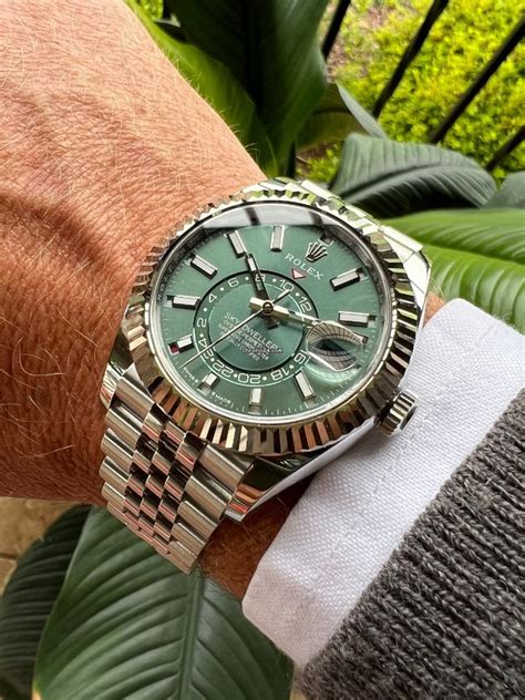 sky dweller mint green jubilee